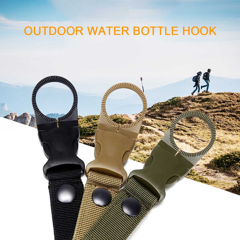 Uchwyt na butelkę do picia montowany na pasku Kemping Piesze wędrówki Podróże Plecak Uchwyt na butelki Klamry szybkiego zwalniania Sprzęt outdoorowy