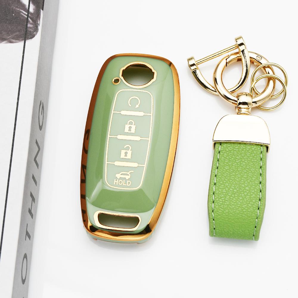 Shell For Nissan Micra Qashqai J11 X-Trail T32 Tiida Pathfinder Leaf Juke Versa Note Patrol Fob Tpu Car Key Case Cover Holder
