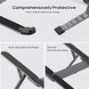 Bi-foldable Foldable & Portable Laptop Aluminum Stand for Desk and Car Lightweight Tablet Stand for Business Travel
