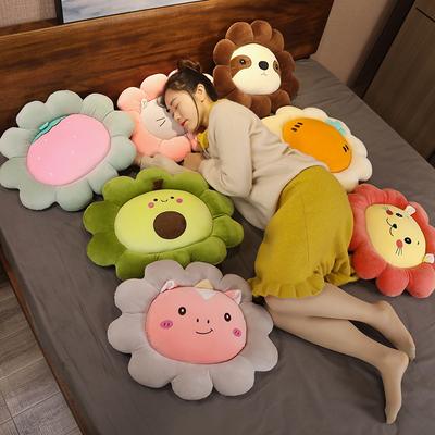 Non-Toxic Lovely 45Cm Fresh Colorful Flower Plush Pillow Soft Cartoon Animal Stuffed Doll Chair Cushion Sofa Lovers Birthday Gifts