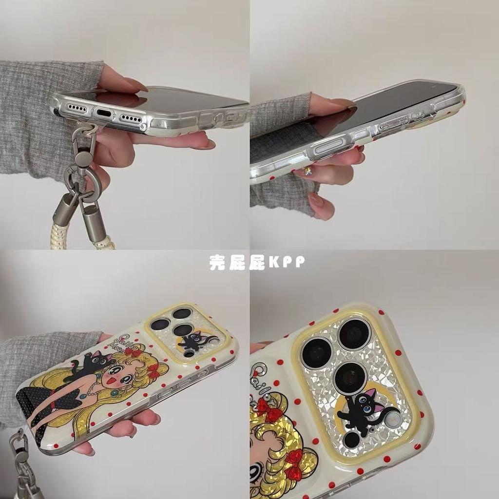 Playful cute cartoon girl ins15 for 17pro apple 17ProMax mobile phone case iPhone16Pro