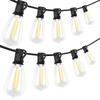 Solar LED Retro ST38 G40 Outdoor Waterproof String Lights for Camping and Courtyard Atmosphere