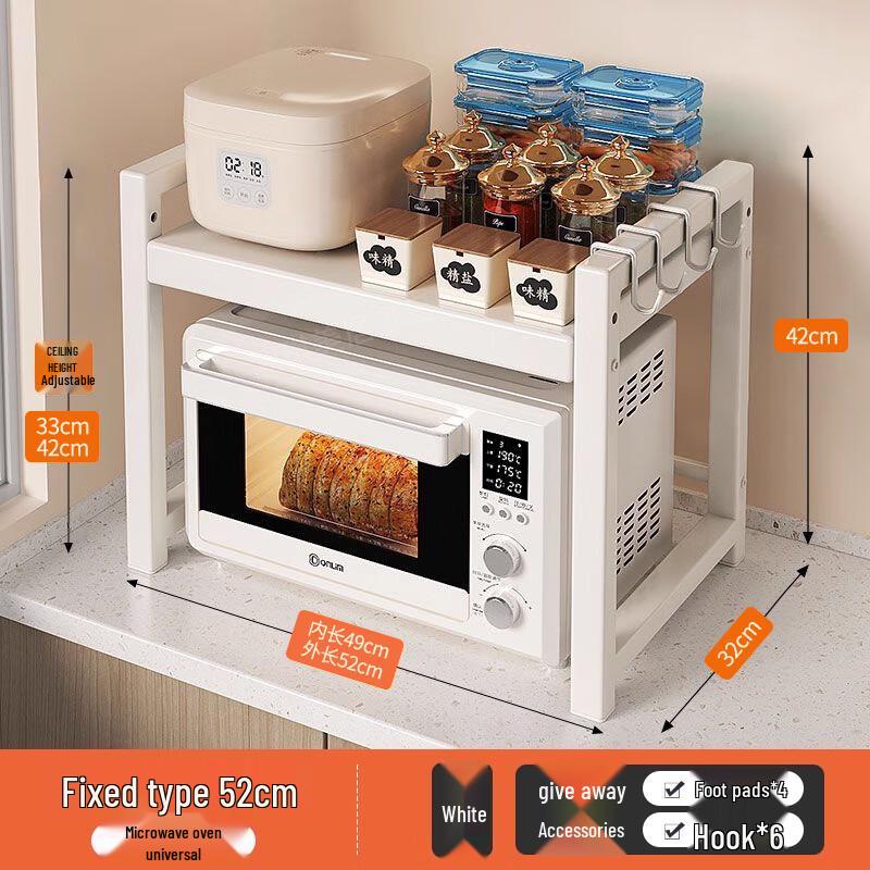 

Retractable Kitchen Microwave Oven Storage Rack