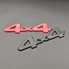3d Metal Red Chrome Black Logo 4X4 Emblem Letters Decal Car Rear Trunk Badge for Toyota Tundra 4x4 Sticker Adhesive Accessories