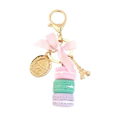 Ciondolo Torta Macaron Carino Portachiavi per Auto Portachiavi Supporto in Lega Accessorio per Borsa Portamonete