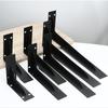 1/2Pcs Black/White/Silver Stainless Steel Corner Code Triangle Bracket Load-Bearing Bracket Wall Fixed Corner Storage Rack