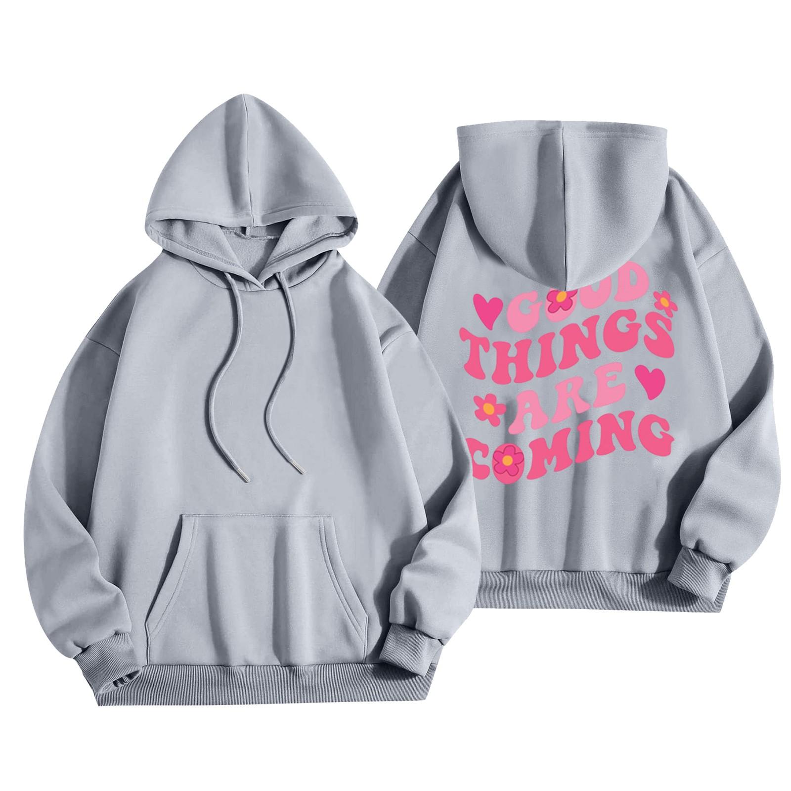 Женская модная повседневная универсальная повседневная толстовка с капюшоном — фото 3