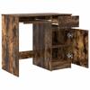 Smoked Oak Desk 86 x 49 x 76 cm Engineered Wood