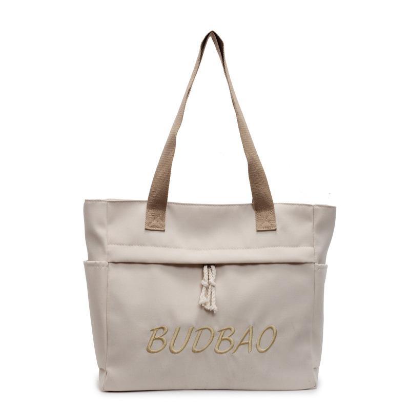 Simple and fashionable cloth bag, large-capacity casual commuting shoulder bag, new student versatile handbag for women