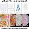 DIY Stress Ball Making Kit-Easy DIY- 15 TPR Skins, Total 14oz of Various fillers, Create ASMR Anxiety Relief Toys, Handmade Squishy Stress Balls