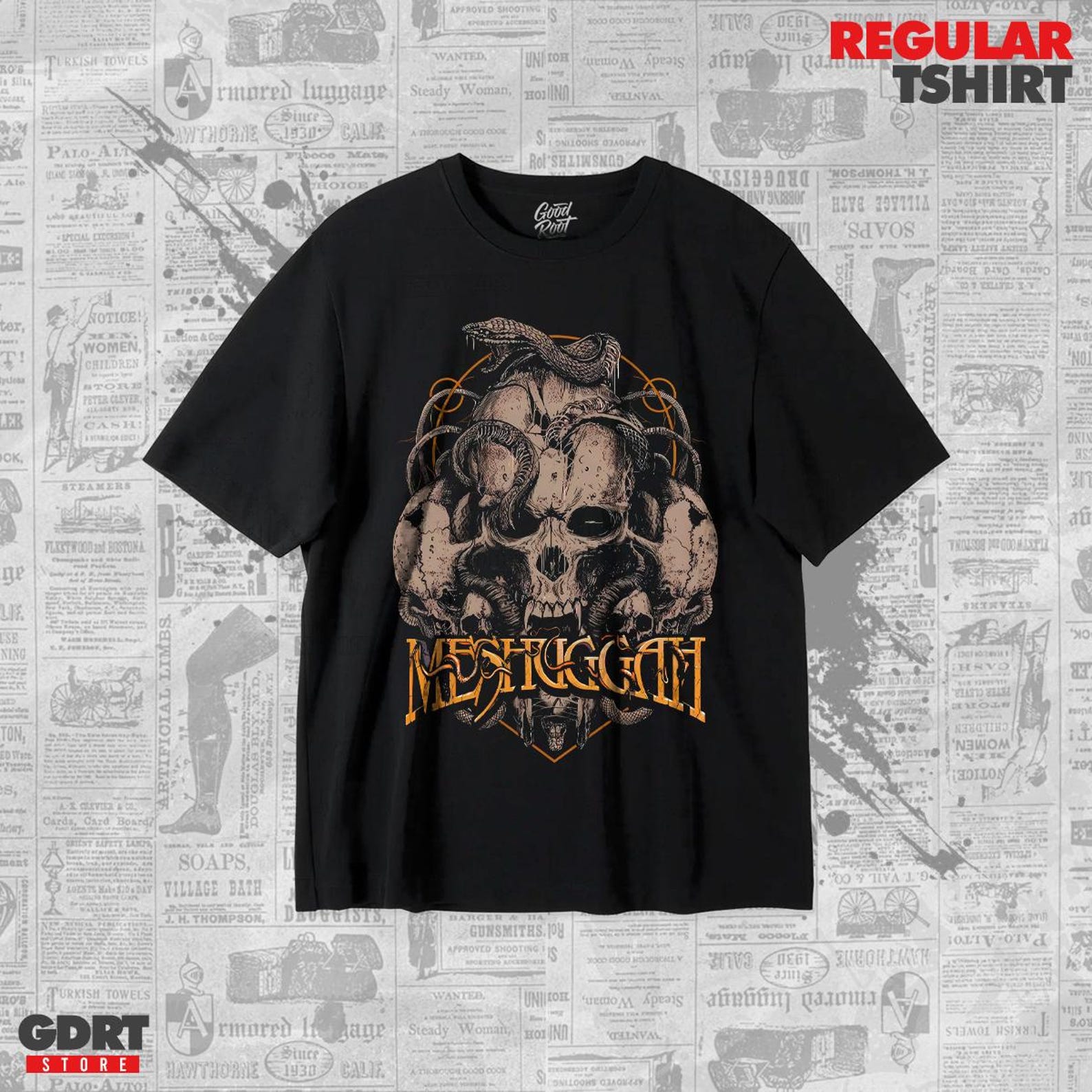 Meshuggah Mathcore T shirt - Unisex Heavy Shirt S