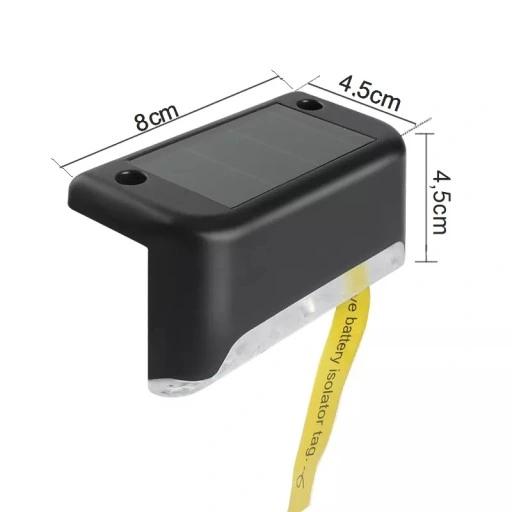 Lampa Solarna Led Schodowa Ogrodowa Wodoodporna