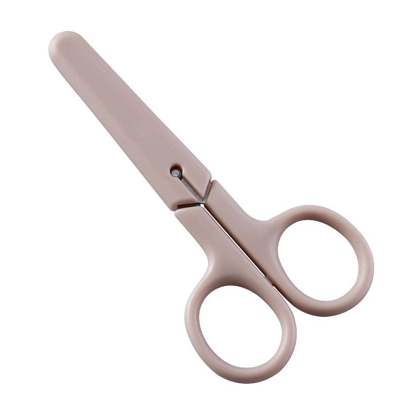 Compact Stainless Steel Scissors for Students and Crafts