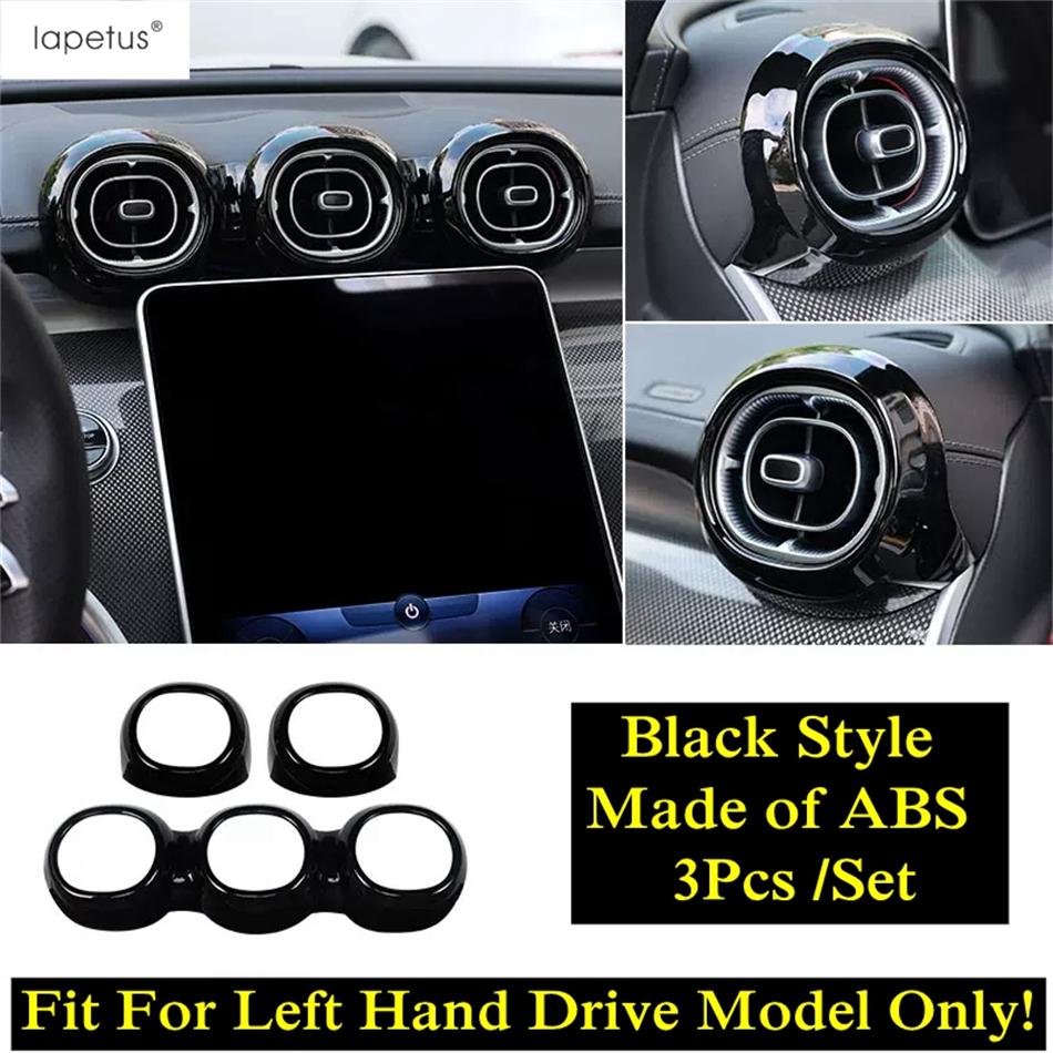 Black Seat Pillow Button Sequ / Middle AC Air Outlet / Armrest Storage Box Cover Trim Fit For Benz GLC 260 300 X254  2024