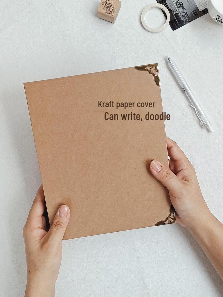 A5 Kraftpapier Loseblatt-Notizbuch: Retro Journal & Literarischer Reiseplaner für Mädchen