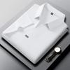 Men's Casual and Fashionable Solid Color Short Sleeved Polo Shirt Comfortable Versatile Summer T Shirt