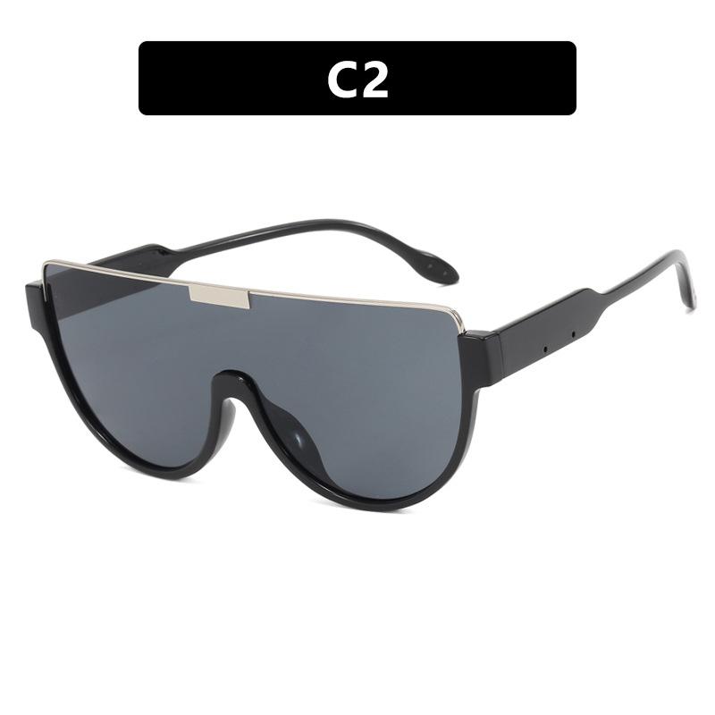 Women's Sunglasses, Large-frame One-piece Sunglasses, Men's and Women's Fashion Sunglasses.