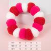 Pet Collar with Colorful Pom-poms, Handmade Woven Christmas Cat Collar, Corgi Neck Collar Accessories