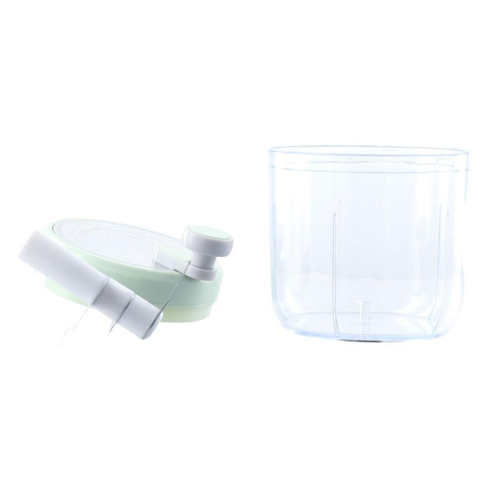 Green Food Processor Kitchen Gadgets 200ml/400ml Vegetable Chopper Blender Stainless Steel Blades Manual Pull Food Chopper