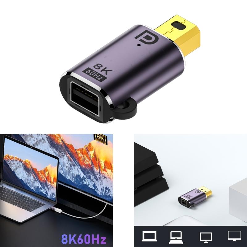 Multiple Choice Mini  Adapter Mini  Converters Aluminum Support 8K60Hz,4K120Hz 7680x4320P