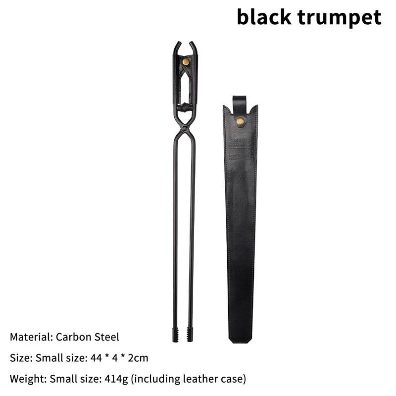 Уличные щипцы для угольного барбекю Портативные пикниковые щипцы для барбекю с длинной ручкой Огнеупорные инструменты для розжига огня