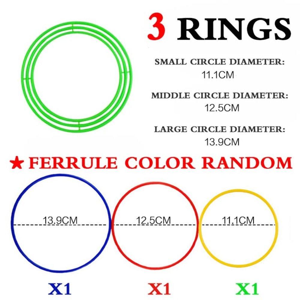 

Kitten Puppy Animal Throwing Rings Circle Game Stacked Layers Children s Hoop Toys Outdoor 3 Rings
