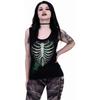 Spiral Direct Womens/Ladies Heart Ribs Glow In The Dark Sleeveless Top