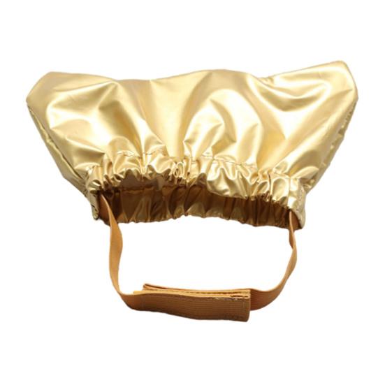 

Водонепроницаемая шапочка для душа для домашних животных с застежкой-лентой, регулируемый головной убор, защита от ушей, капюшон для воды, шапка для домашних животных для купания и ухода за кошками M золотистый