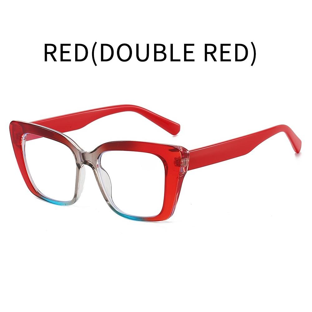 Übergroßer Rahmen HD Lesebrille für Damen und Herren Modisch Großes quadratisches Gestell Anti-Blaulicht Presbyopie Brille Dioptrien