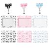 Pink Bow Gifts Horizontal ID Name Tag Badge Card Holder Retractable Badge Reel Alligator Clip Doctor Nurse Office Accessories