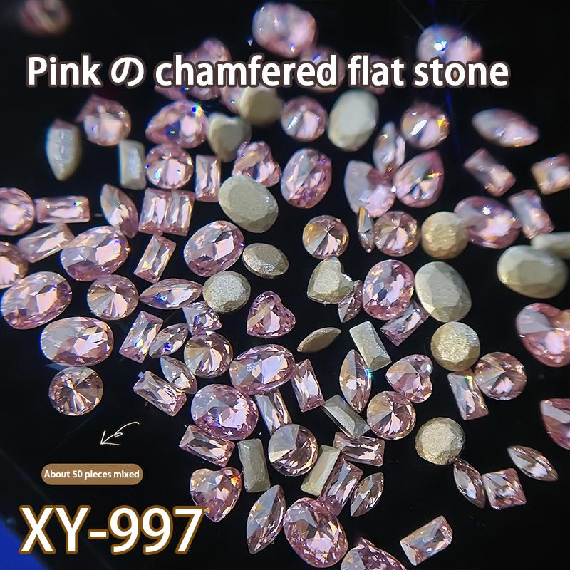 50Pcs Zircon Nail Diamond Decoration Mixed Loading Stereoscopic Nail Accessories Nail Painting Nail Salon Nail Artists