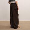 LESS 2025 Autumn Casual Fashion Wide-Leg Cropped Pants