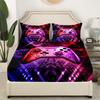 Gamepad Taekwondo Pattern Bed Hat Four-Piece Bedding Set Bedroom Dormitory Bedding Decoration