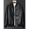 Foreign Trade Surplus Spring and Autumn New Style Baseball Collar Cool Pu Leather Jacket Men's American Motorcycle Casual Leather Jacket Coat
