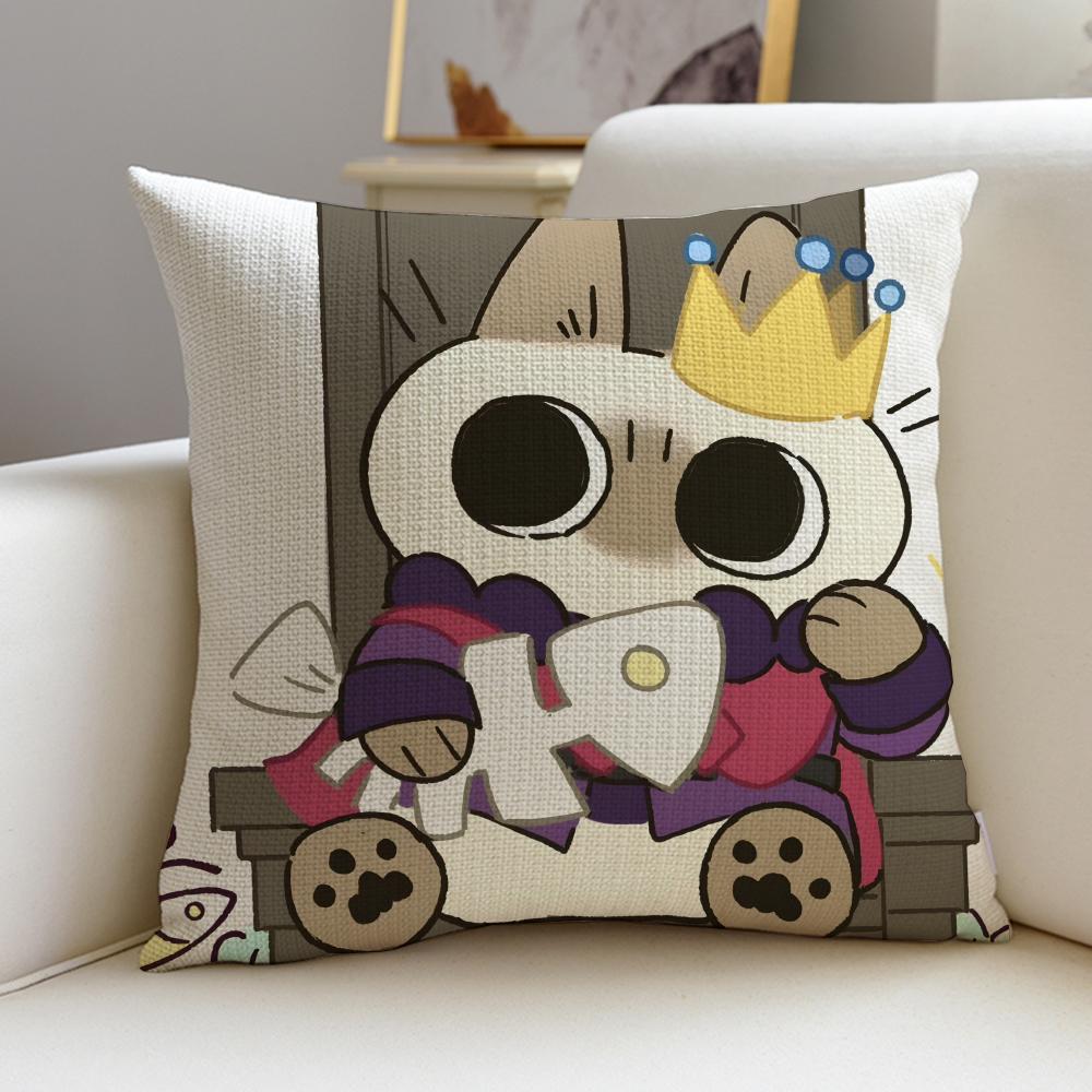 Elegant SSiamese LipuS Cushion Cover Breathable and Skinfriendly Linen Pillowcase Square Removable and Washable Cushion