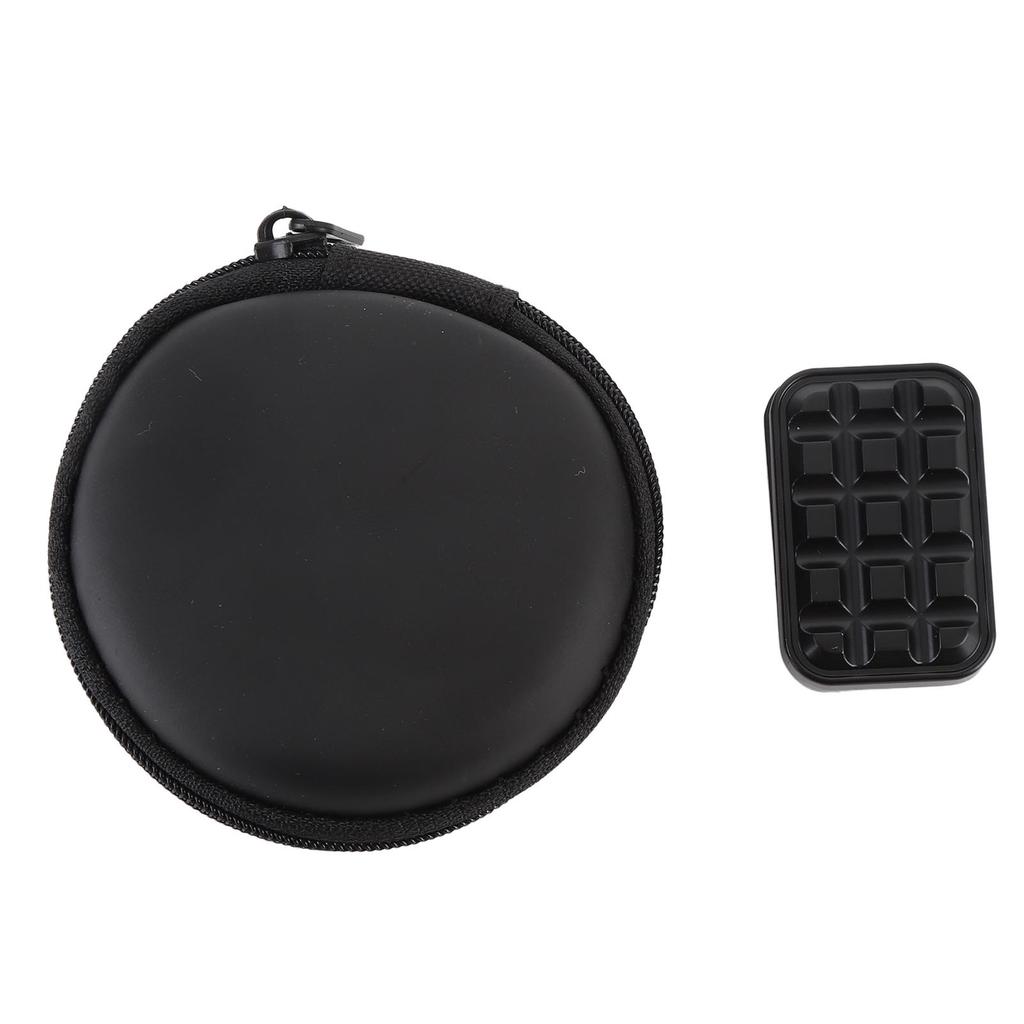 Metal Slider Toy 50x25x17mm Aluminum Alloy Push Card Hand Toy with Storage Bag for Office Travel