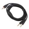 Headset Cable for MMX100 2m Length 3.5mm To Dual 3.5mm Plug PC Headset Replacement Cable Black