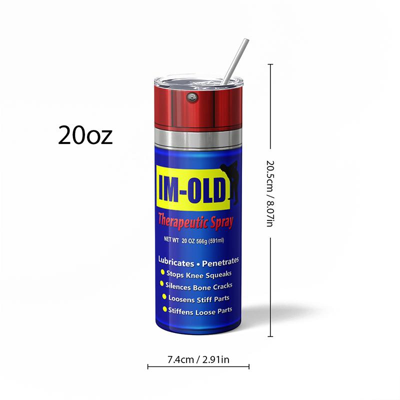 Dirty Pattern Thermos Cup 20Oz Insulated Stainless Steel Tumbler With Lid Engine Oil Filter Thermos Cup,Vintage Water Bottle