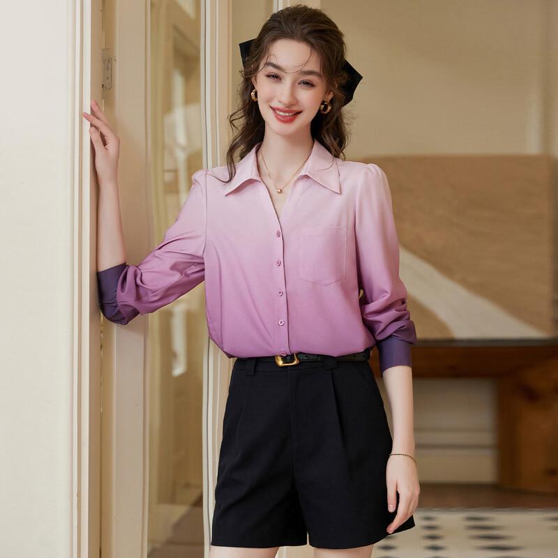 Bailuyu Spring/Summer Single-Breasted Lapel Shirt L