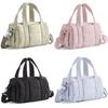 Nylon Puffer Handbag With Top Handle For Daily Casual Womens Shoulder Bag