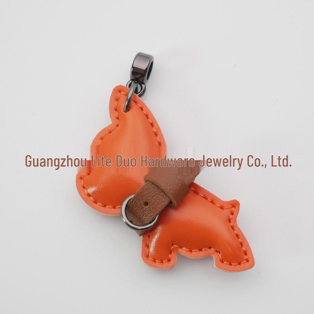 Handmade French Bulldog Pendant: Cute, High-Grade Keychain Accessory for Couples