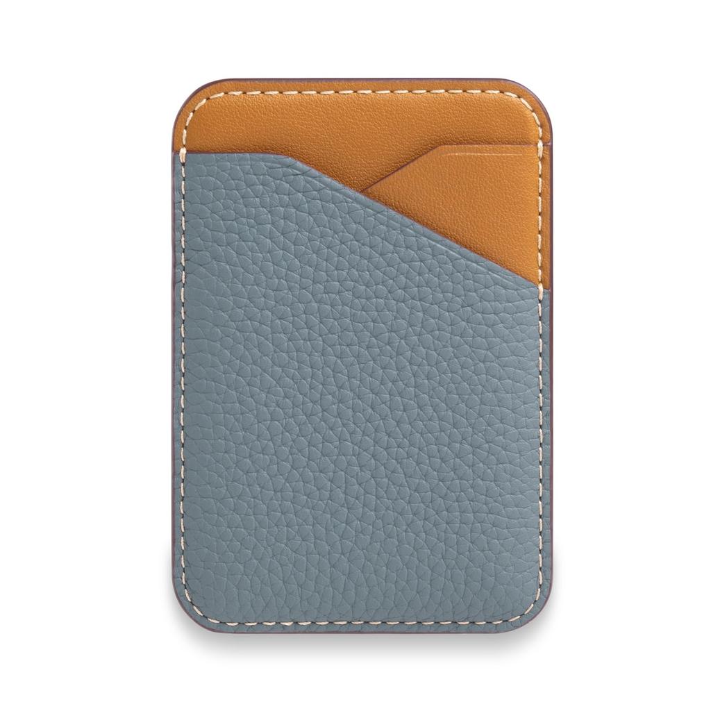 COGURE MagSafe Wallet Card Case with Back Genuine Slim Strong Compatible with iPhone Pro MagSafe Case Gift Box COPMCH Blue Lin Gold Brown Pocket,