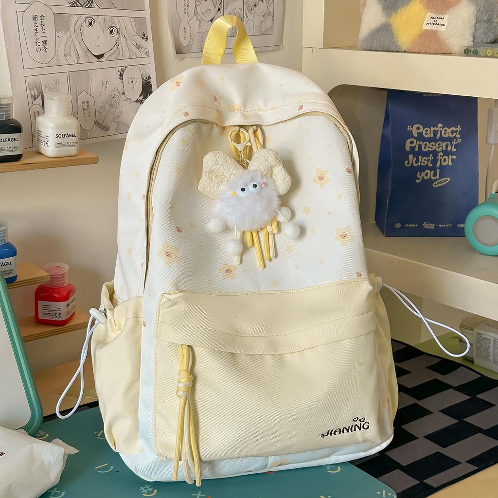 Schoolbag schoolbag for women's Japanese ins new high-value, fresh and sweet original wind backpack, light backpack for junior and high school 