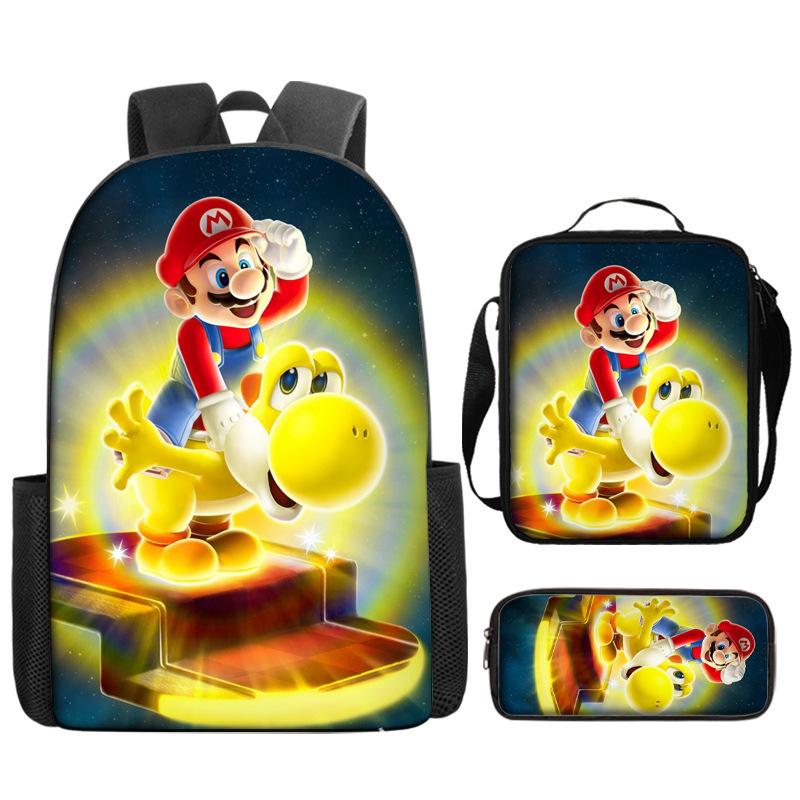 Super Elementary School Bag Cartoon Anime Backpack Mario Backpack Super Satchel