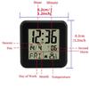 Portable Mini Digital Alarm Clock Temperature Date Week Touch Backlight Snooze Table Clock 12/24H Battery Powered LCD Clock