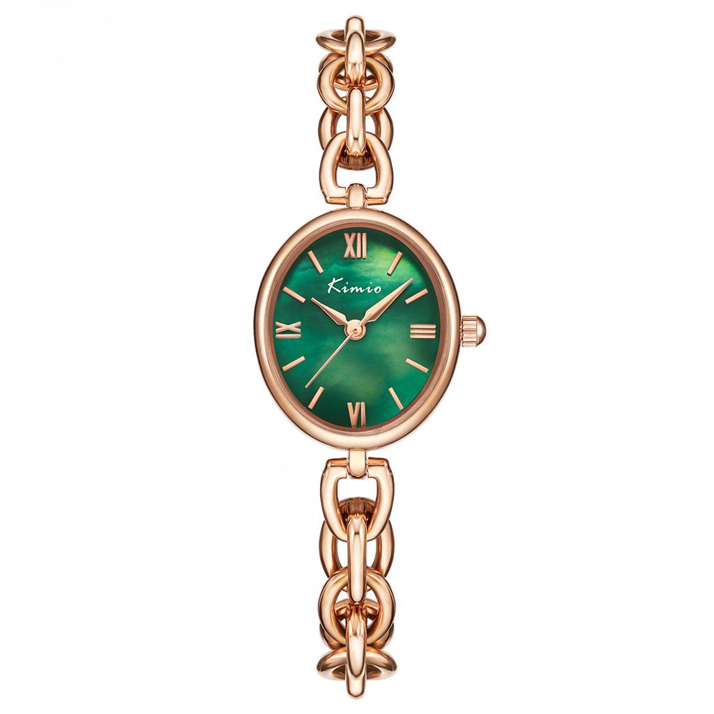 Women's Watch Fashion Simple Temperament Retro Oval Student Ins Style Bracelet Watch for Women