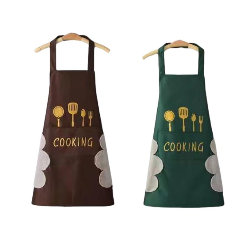 2 водонепроницаемых и маслостойких фартука из ПВХ для домашней работы — фото 4