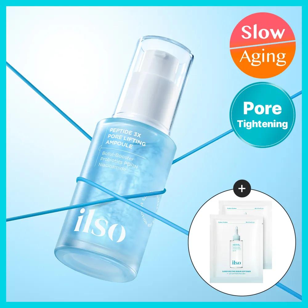 ilso Peptide 3X Pore Lifting Ampoule 30ml Set (+Softener Trial Kit 2ea)