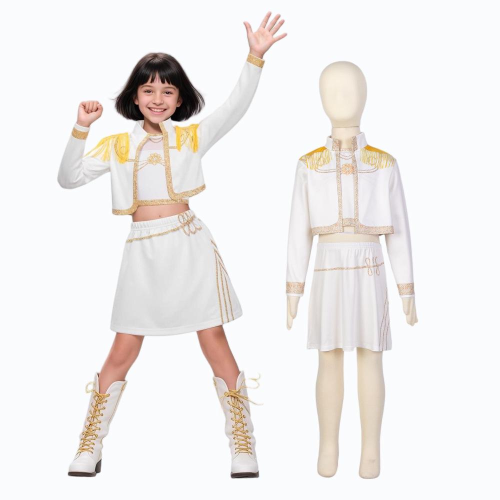 Dívčí K-POP Rumi Mira Zoey Cosplay Kostýmy Dětské Super Star Karnevalová Párty Jevištní Vystoupení Oblékací Oblečení