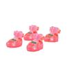 4Pcs/Set Soft Dog Summer Jelly Sandals Non-slip Hollow Puppy Shoes Dog Paw Protector  Rainy Days